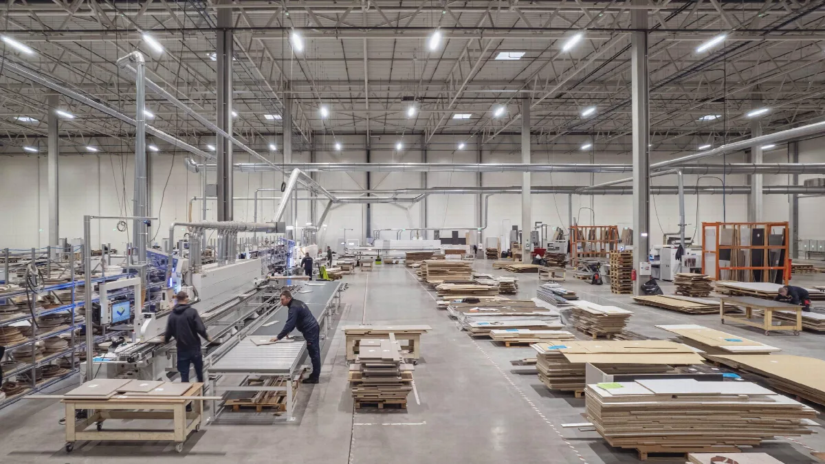 Furniture production line in Lithuania